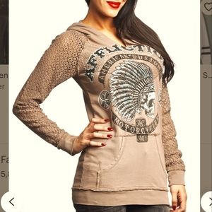 NWT Affliction WM Hoodie